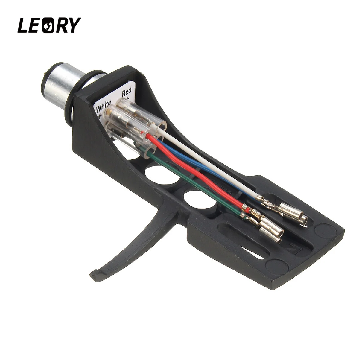 

LEORY 1Pcs Black Turntable Headshell For Technics For Other Turntables 4 Pin Contacts Fit Phono Turntables Headshell