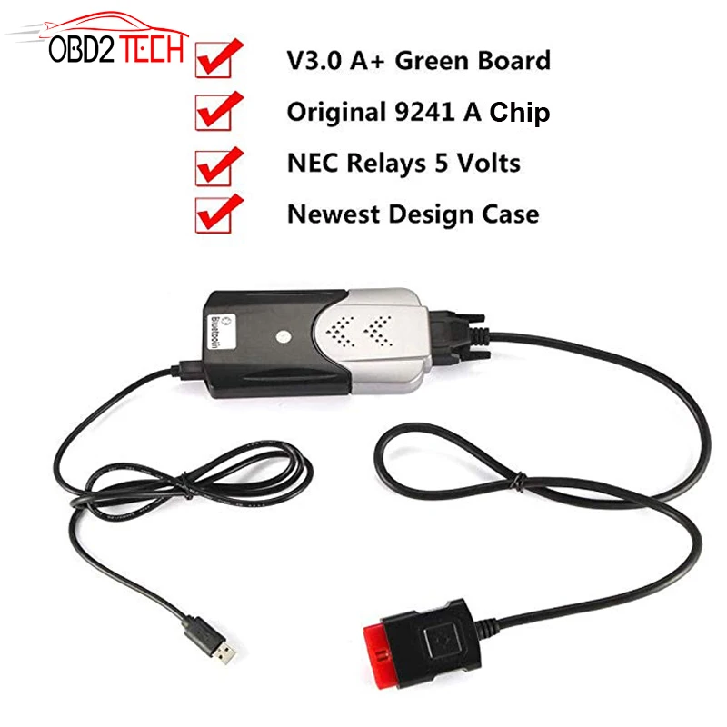 V3.0 board WOW V5.002 OBD2 Car Truck TCS CDP PRO New VCI NEC relay Bluetooth obd ii scanner 2016.01 Software With LED Cable | Автомобили и