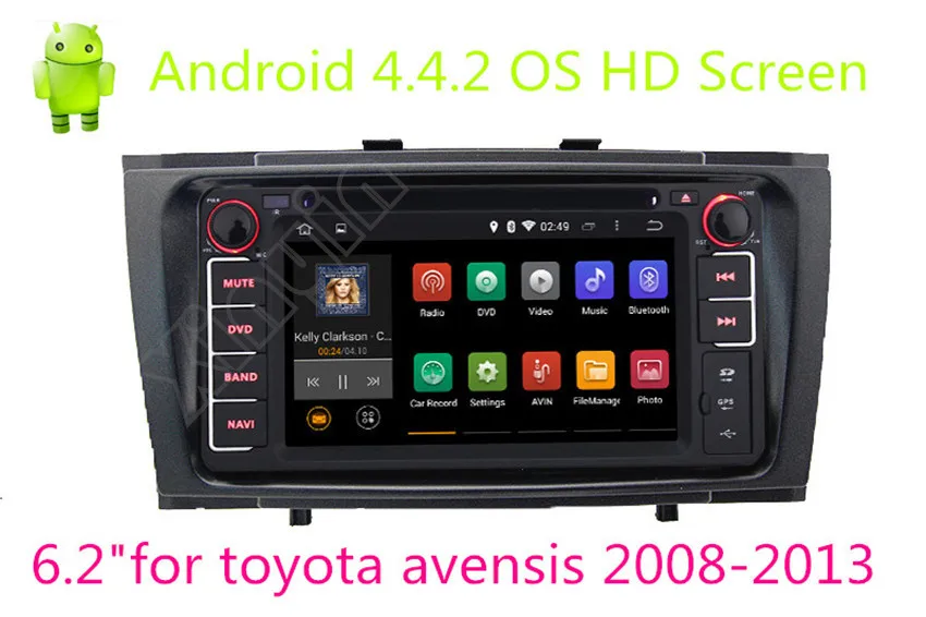  Android 5.1.1 Car dvd gps navigation Car Radio for Toyota avensis 2008 2009 2010 2011 2012 2013 Multimeida player 