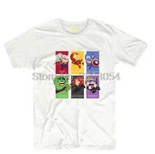 The Avengers Assemble Superhereo Thor Hulk Iron-man Mens & Womens Novelty Tee Retro T Shirt