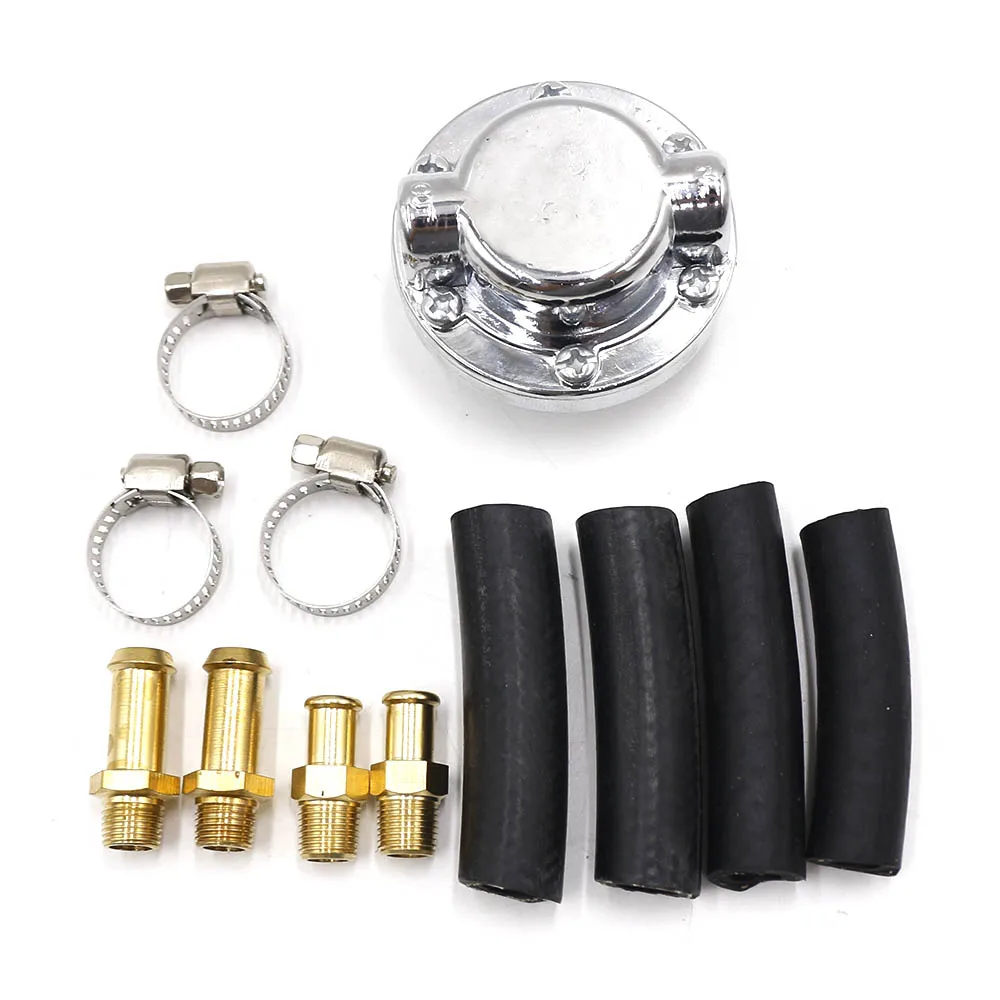 WATERWICH Fuel Pressure Regulator Kit Adjustable 15 PSI for Engine