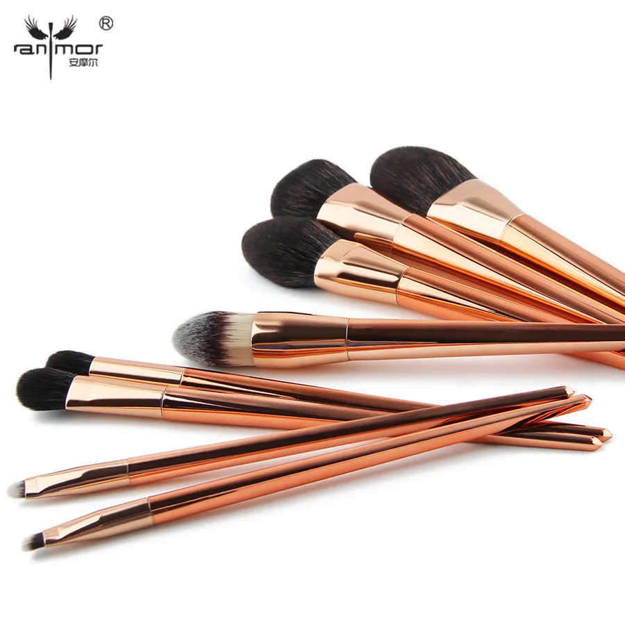 

Anmor High End Synthetic Makeup Brushes Set 8 PCS Rose Gold Cosmetic Brushes Make Up Kit TH001