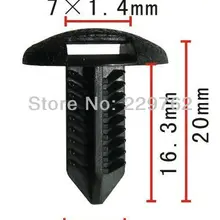 100 шт. Push-type фиксатор для Toyota автомобильные крепления из пластика автомобильные зажимы Автомобильные пластмассовые зажимы защелкивающиеся пластиковые заклепки