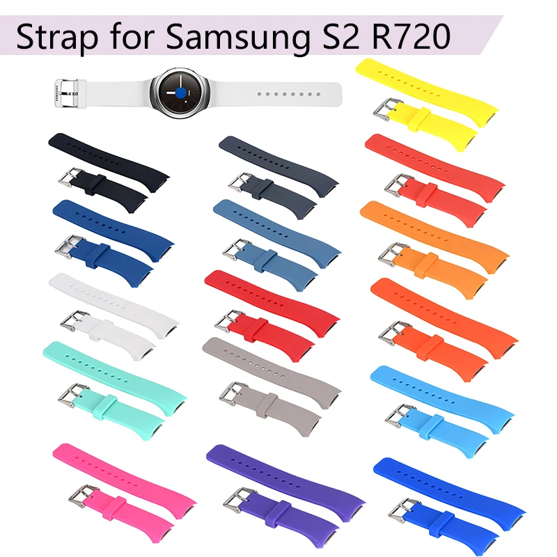 Силиконовый ремешок для Samsung Galaxy Gear S2 R720 R730 SM Смарт часы с заменой