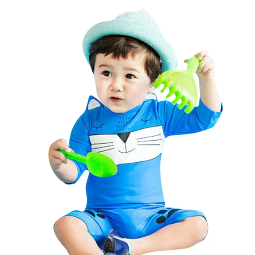

YANGMAILE Kid Baby Girl Boy 6M-4T 3D Cartoon One Piece Beach Swimwear stroje kapielowe Swimsuit Bathing Clothes Y*
