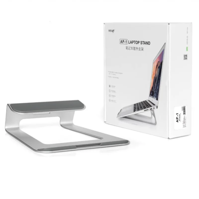 Universal Aluminum Alloy 18 Degree Angle Tablet PC Holder 11-17 inch Laptop Cooling Stand For Macbook Notebook