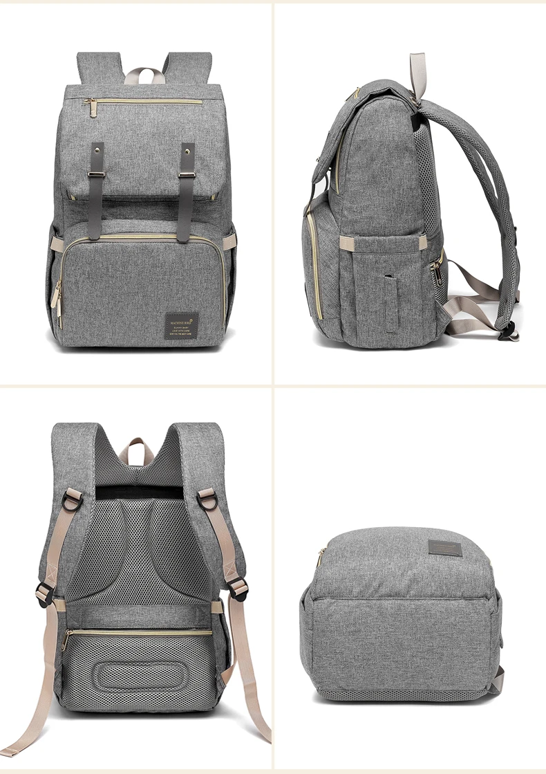 Fashion Diaper Bag Usb Interface Large Capacity Waterproof Mummy Maternity Backpack Nappy Bag Travel Baby Stroller Bag For Mommy (26)