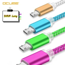 9 мм Micro Usb кабель длинный штекер зарядный шнур провод для Oukitel K10000 Pro C12 C13 Umidigi A5 A3 Blackview A60 A7 Bv5500 Zoji Z8