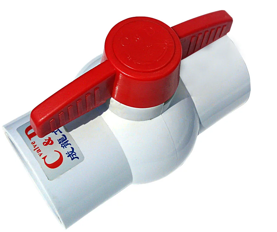 

2 Inch PVC Ball Valve-RED: Pool, Spa, Irrigation, Pond, Aquarium, Plumbing