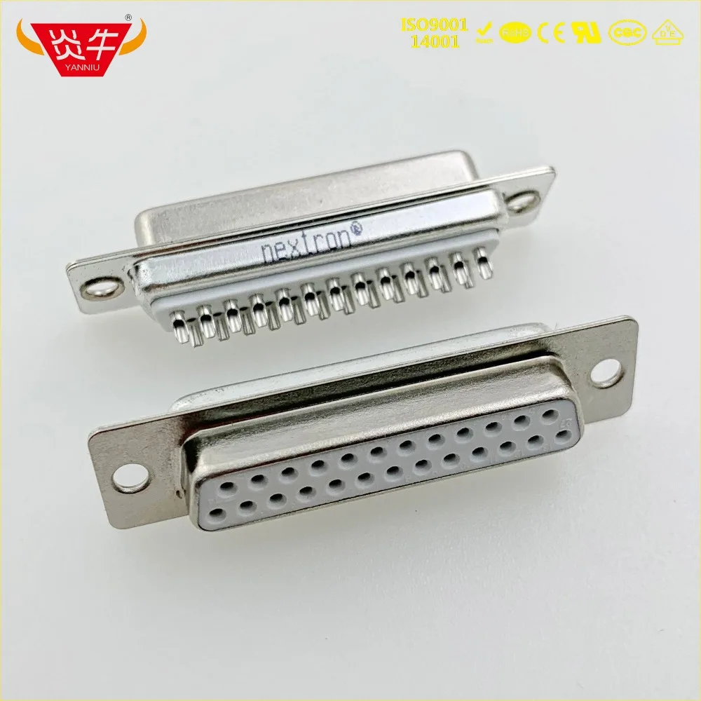 DB25 DB 25P Женский RS232 с разъемом 25PIN PCB коннектор D SUB соединитель серии Контактная