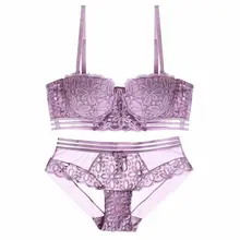 Сексуальный бюстгальтер с чашечками на груди, нижнее белье, подвижные лямки, летние бюстгальтеры пуш-ап с прозрачными трусиками, комплект для молодых девушек