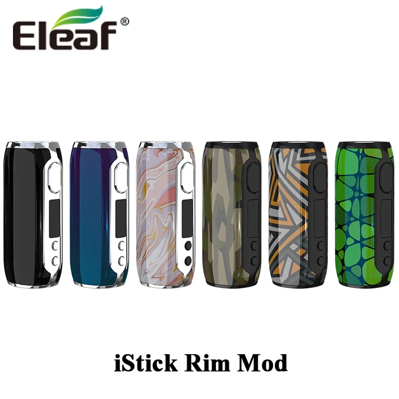 

Original Eleaf iStick Rim Mod 80W Electronic Cigarette Box MOD 3000mAh Vape With QC3.0 Fast Charge Fit MELO 5 Tank Vaporizer