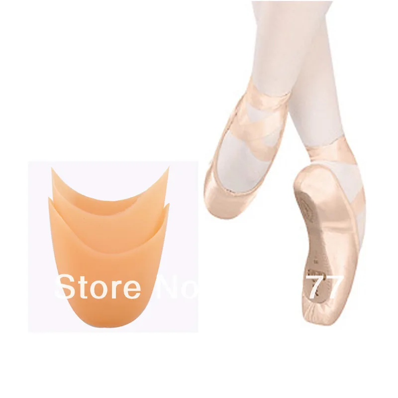 1 Pair Toe Pads Pointe Silicone Protector Ballet Dance Gel Toe Cap Insole Tool 