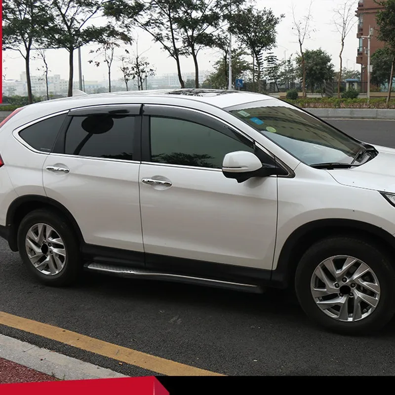 Для Honda CRV 2012 2013 окна автомобиля козырек дефлектор Защита от солнца дождь щит с глянцевой планкой накладка автомобиля Стайлинг