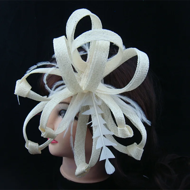 

sinamay fascinator hats good bridal wedding hats Very nice derby headpieces for women Free shipping 20color can be chosen MSF095