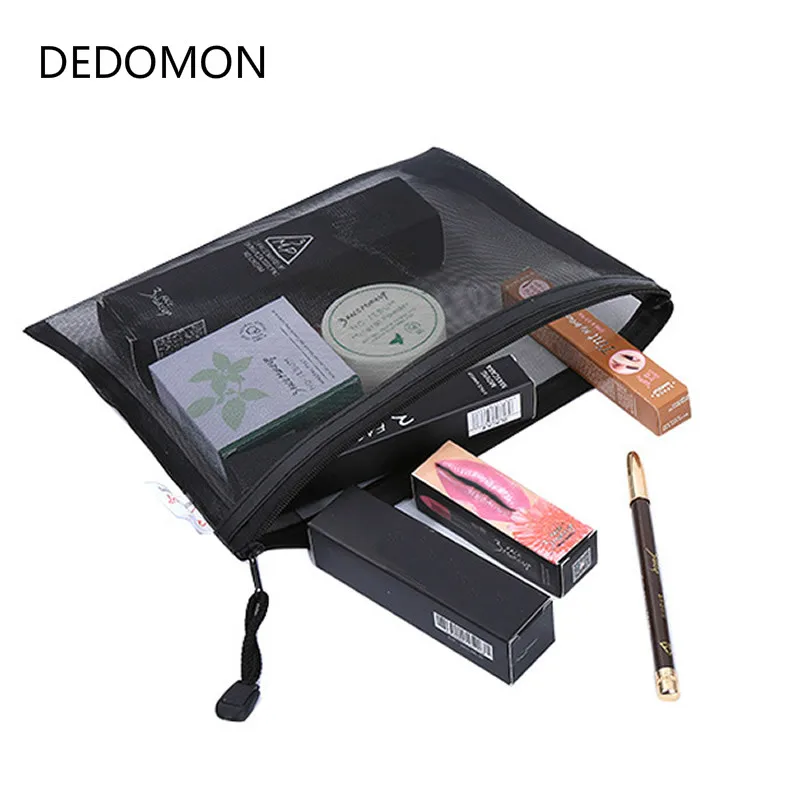 Casual Travel Cosmetic Bag Women Zipper Make Up Transparent Makeup Case Organizer Storage Pouch Toiletry Beauty Wash Kit Bags multifunctional women makeup storage bag travel pouch hanging toiletry organizer