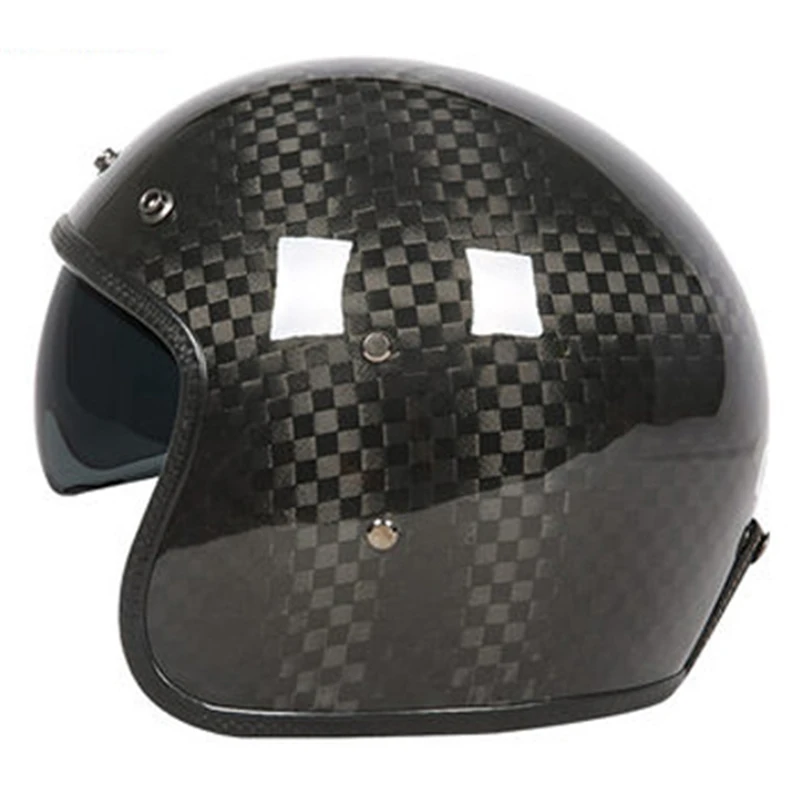 3K 12K 24K high quality Kelver Carbon Fiber helmet Jet style open face helmet High quality and