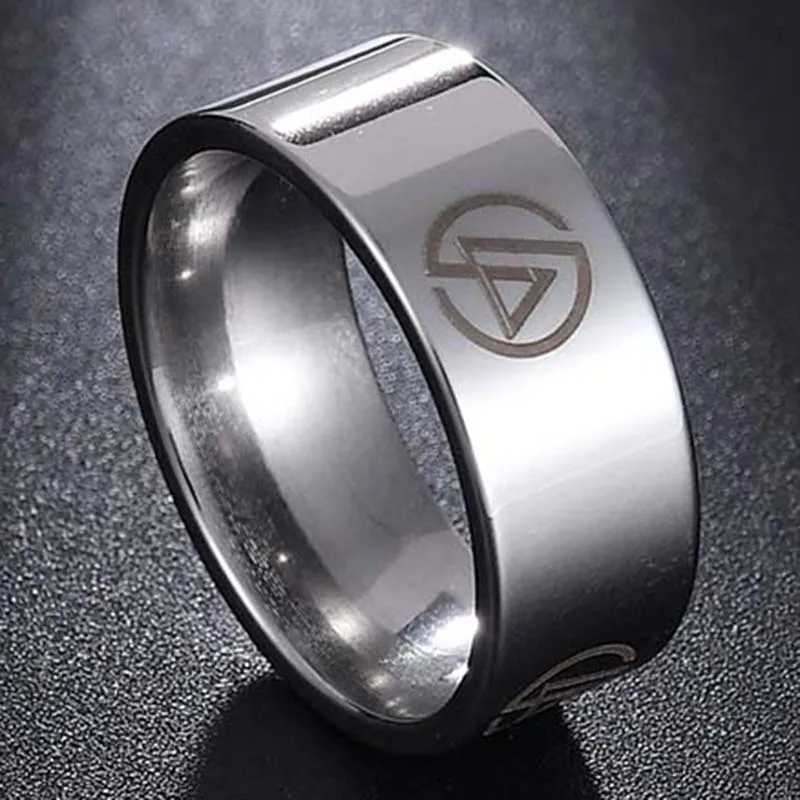 SPARK, новинка, 8 мм, золото/сталь/черный цвет, полированное кольцо Linkin Park, кольцо из нержавеющей стали для мужчин, вечерние, подарок