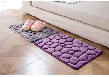 

Coral Fleece Bathroom Memory Foam Rug Kit Toilet Pattern Bath Non-slip Mats Floor Carpet Set Mattress for Bathroom Decor