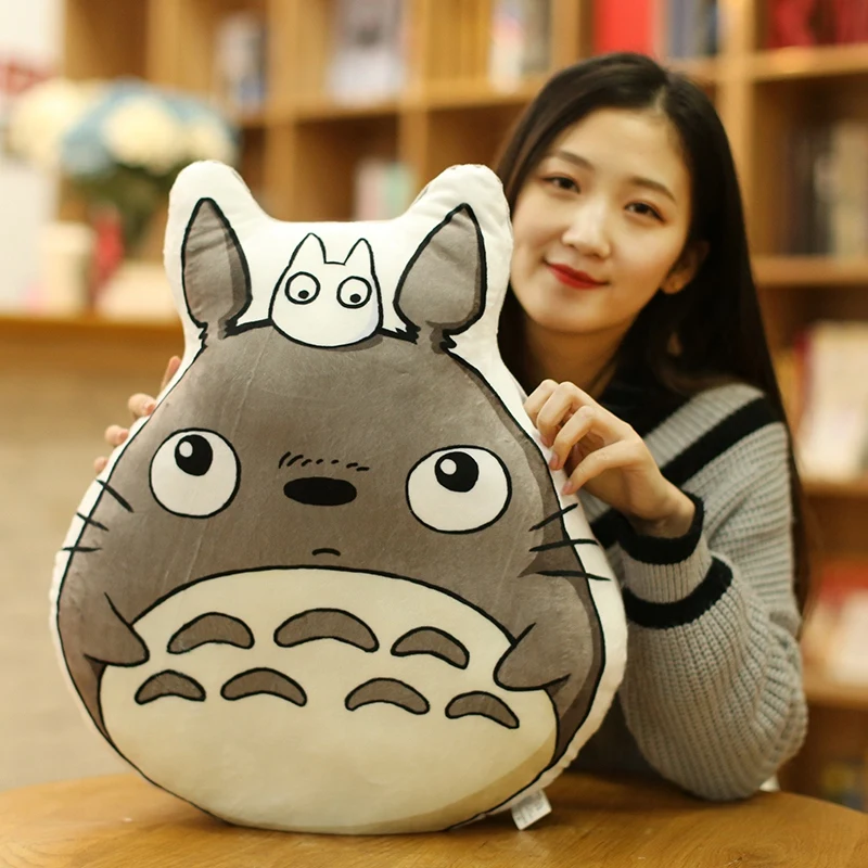 

50 cm Cartoon Movie Soft TOTORO Plush Toy Soft Stuffed Pillow Cartoon Totoro Sofa Cushion Toy For Fans