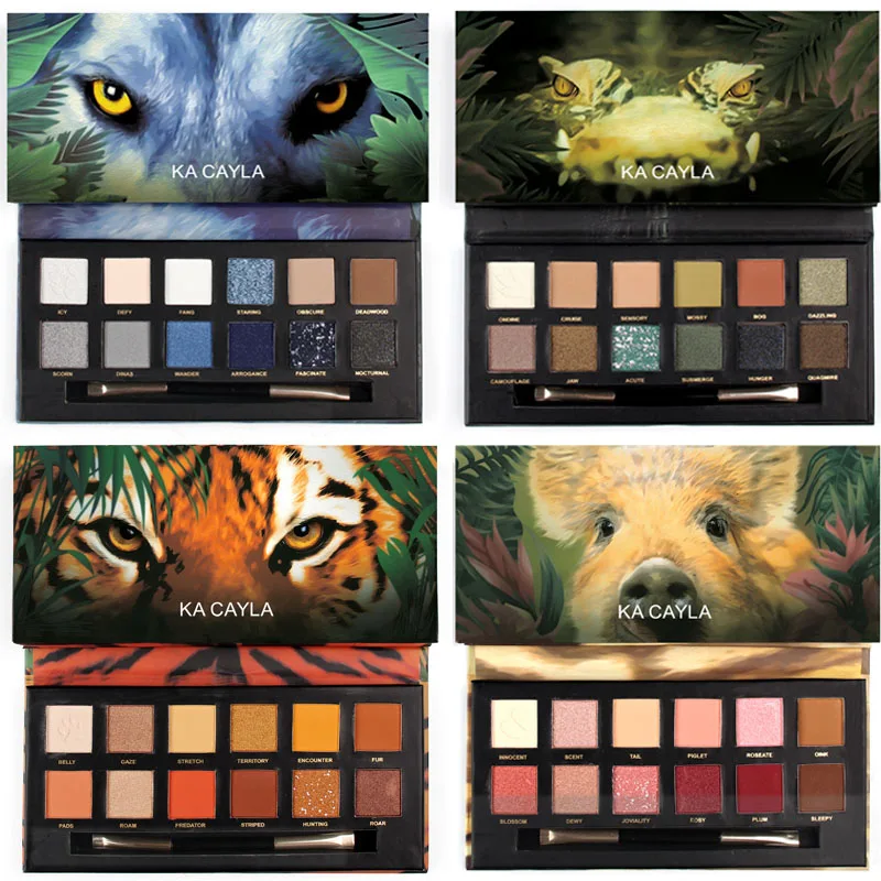 

12 Colors Natural Explorer Matte Glitter Eyeshadow Palette Waterproof Nude Color Shimmer Neon Eye Shadow Pigment Makeup Pallete