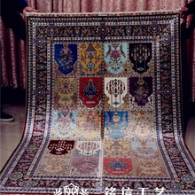 4'x6' геометрический дизайн шелковый ковер ручной работы турецкие ковры шелковый ковер с восточным рисунком мягкие напольные ковры
