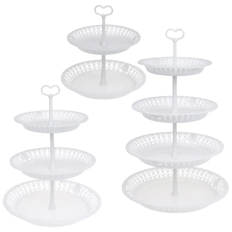 

Practical 2/3/4 Tier Cake Cupcake Plate Stand Handle Fitting Holder Hardware Wedding Party Decor
