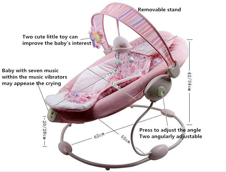 Free Shipping Bright Starts Baby Bouncer Comfort Harmony