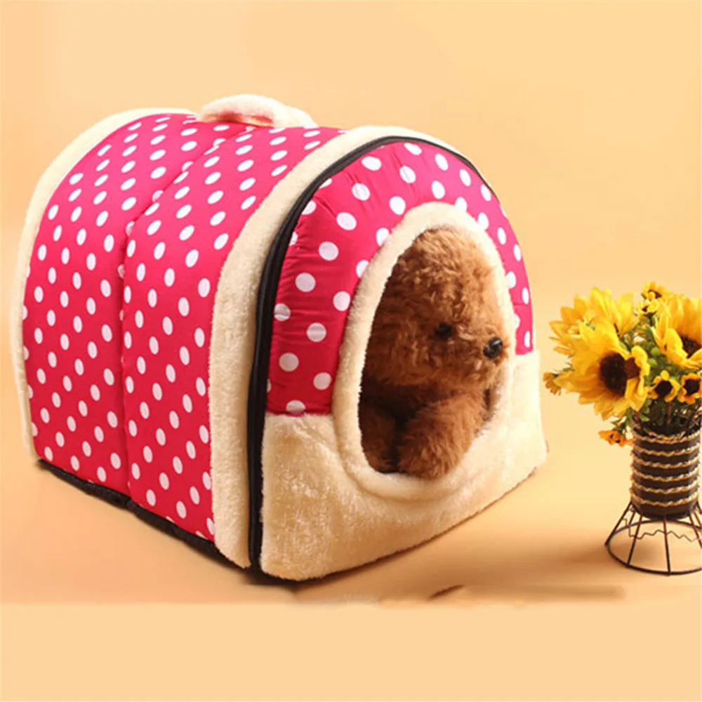 

ISHOWTIENDA 2 in 1 Home and Sofa For Dog Bed Cat Puppy Rabbit Pet Warm Soft Warm Pet Bed Puppy Kennel Bed Sofa Sleeping Bag Hous