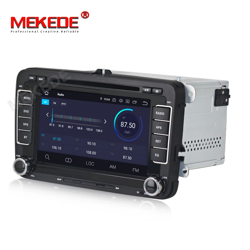Автомобильный dvd плеер MEKEDE Android 9 0 4 + 64 ГБ IPS DSP для гольфа golf 5 6 SEAT touran passat B6 caddy transporter