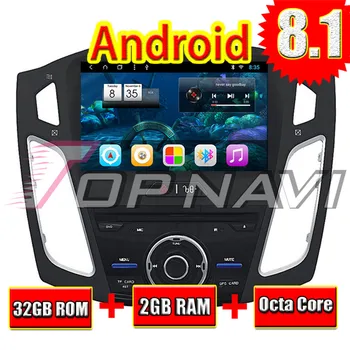 

Car Player Radio for Ford Focus 2012 2013 2014 2015 9'' Android 8.1 Topnavi Auto Media Video Player GPS Navigation Double Din