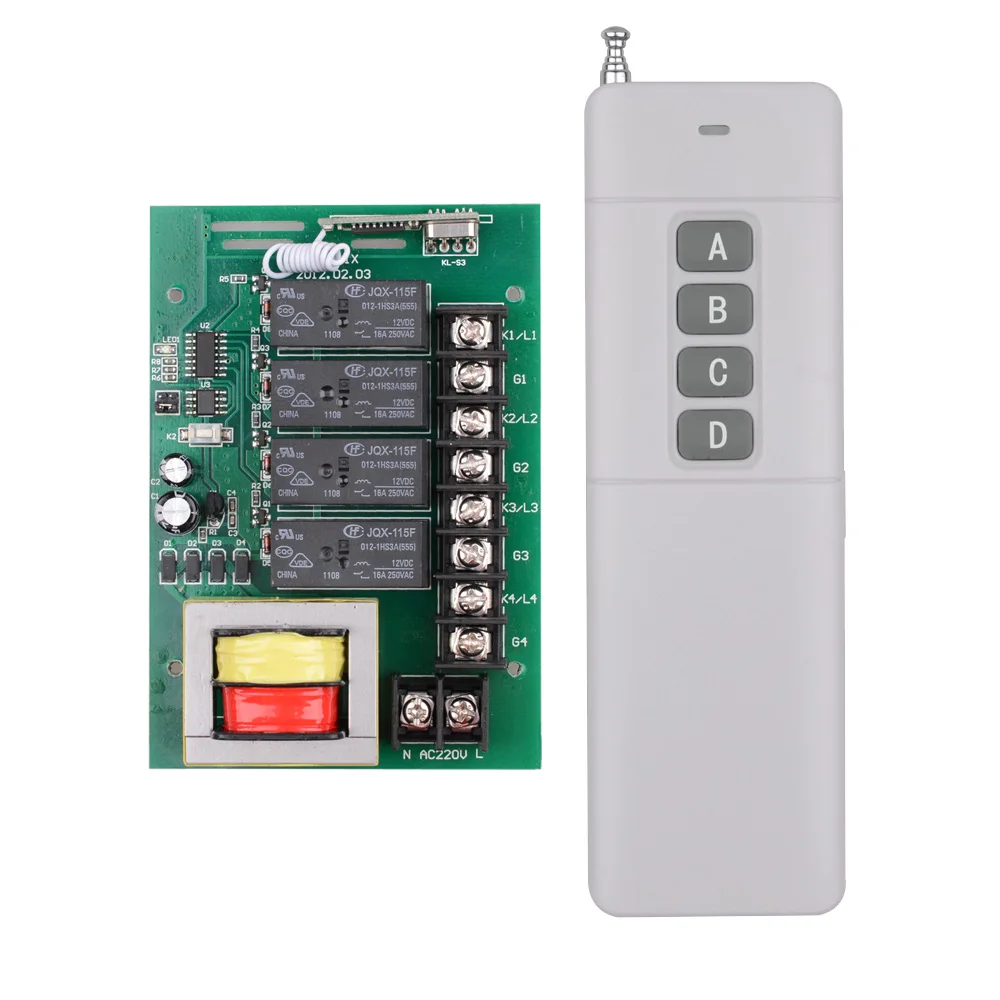 Input 220V Output 220V Receiver 4CH 500 3000M Long