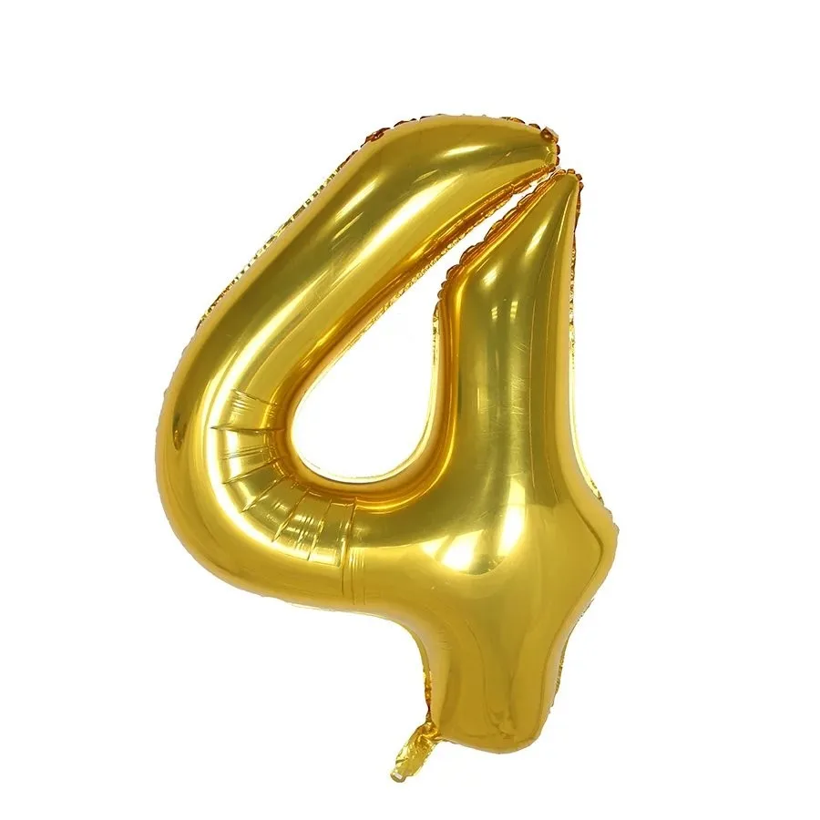Гигантский! Большой размер 40 дюймов Золото Серебро номер 0-9 Фольга Гелий воздушные шары на день рождения вечерние Декор поставки надувные шары игрушки
