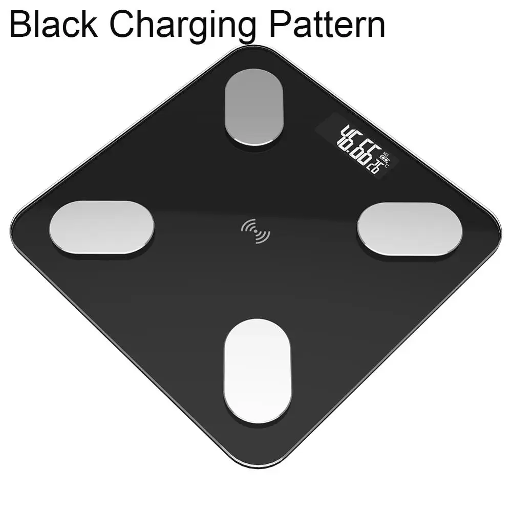 Весы для жировых отложений, напольные, умные, электронные, цифровые весы для ванной, Bluetooth, приложение для Android или IOS, ЖК-дисплей - Цвет: Charging Type