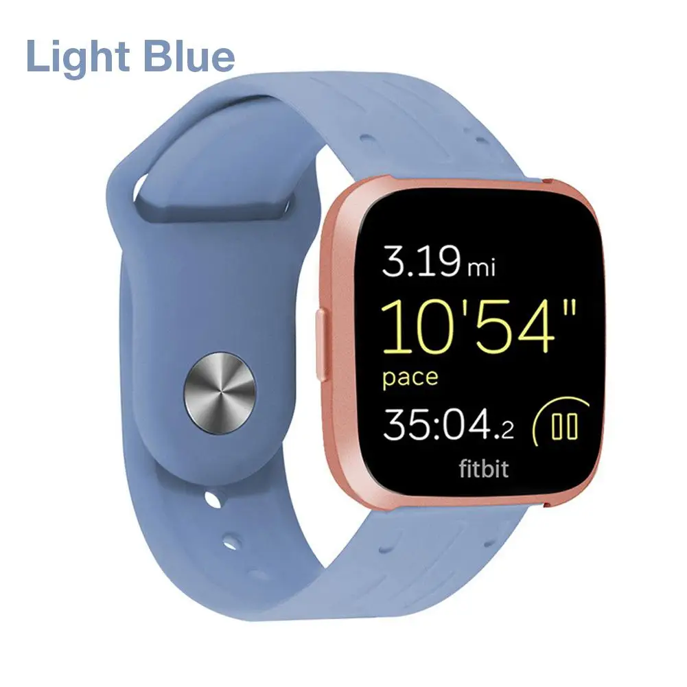 

Hot Silicone Band Vertical Stripe Replacement Strap Wristband For Fitbit Versa Lite Smart Bracelet Replacement Strap