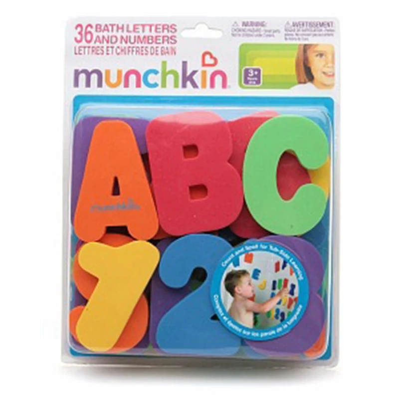 36pcs Baby Kids Toddler A-Z 0-9 EVA Letters Numbers Floating Bath tub Stick Toy