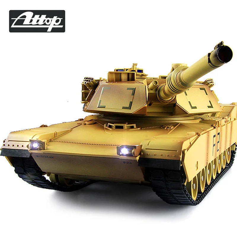 ATTOP 1/20 RC Tank Infrared RC Battle Tank Cannon & Emmagee Remote Control Tank remote toys for boys Xmas Gifts For Kids