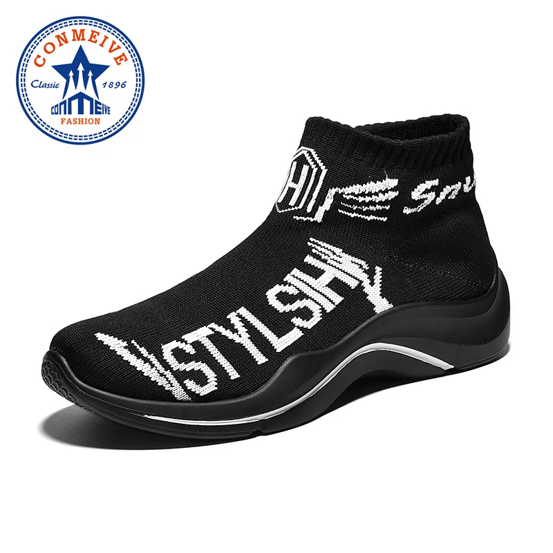 

Breathable Flying Weaving Running Shoes for Man Outdoor Soft Non-slip Sneakers Spring/autumn New Light Men Sport Jogging Shoes