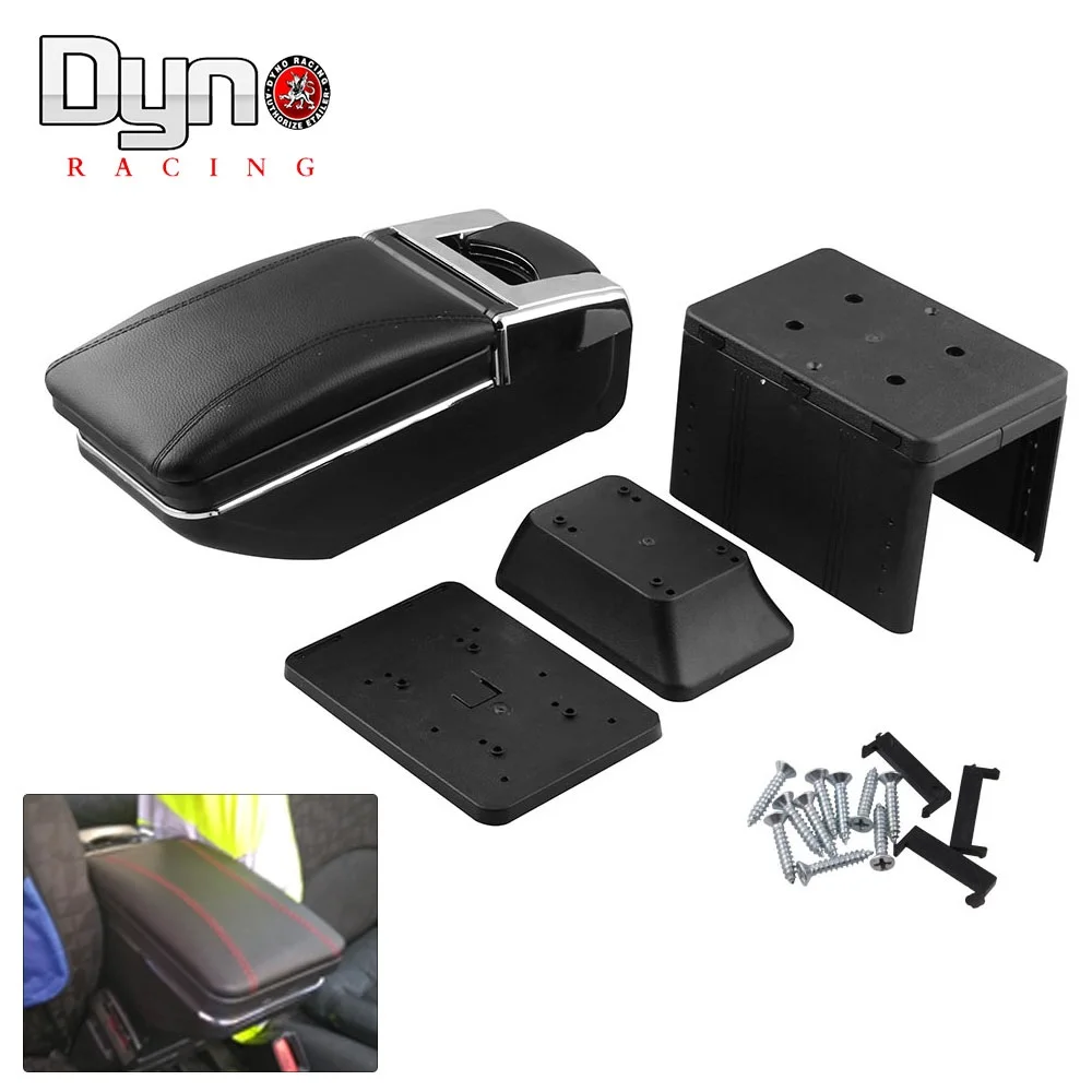 

universal car central container armrest box PU Leather auto car-styling central Store content box cup holder accessories OT306