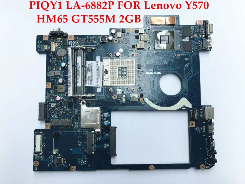 

Wholesale Brand New High quality for Lenovo Ideapad Y570 motherboard PIQY1 LA-6882P HM67 PGA989 DDR3 GT550M 2GB Fully Tested