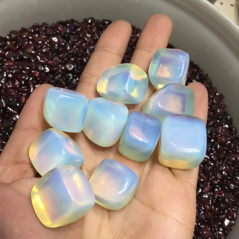 10 шт. полированный синтетический опал качающиеся камни-кубики для ...