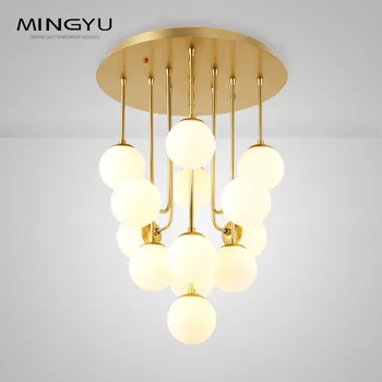 

Modern Pendant Lighting LED Glass Ball Pendant Lamp for Living Room Dinning Room Bar Art Deco G4 LED Light Source