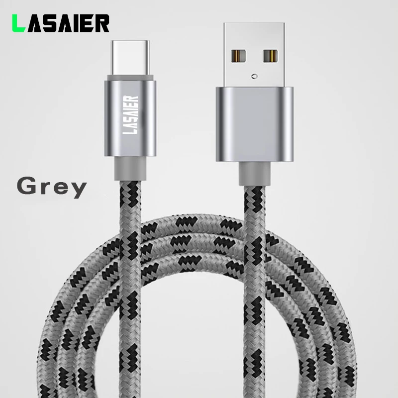 Кабель Micro USB 2.4A быстрая Синхронизация данных зарядный кабель для samsung huawei Xiaomi LG sony htc Andriod Microusb Кабели для мобильных телефонов - Цвет: Grey