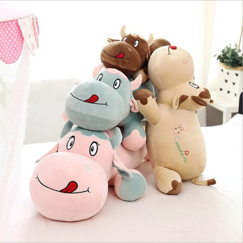 

New Style Lovely Lying Cow Plush Toys Stuffed Animal Cattle Doll Toys Soft Plush Pillow Children Birthday Gifts