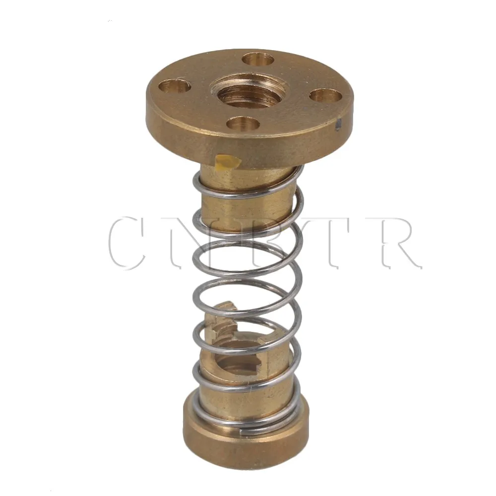 

CNBTR T8 Anti-backlash Spring Loaded Nut for 2mm Trapezoidal Rod Lead Screw