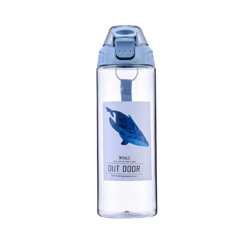 500 мл портативная бутылка для воды My Bottles для женщин и девочек, модная Герметичная Бутылка с фламинго, H1179 - Цвет: Blue