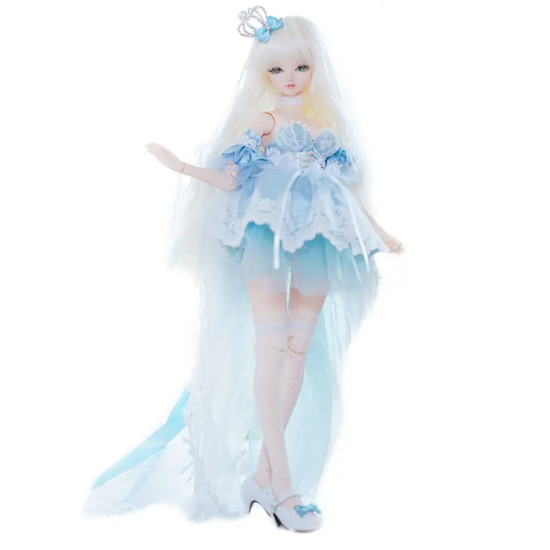 

Interesting Diffrent Hair Style Body Joint Doll With Pretty Dress 18inches 45cm Resin Girl BJD Doll For DIY Dressing Or Makeup
