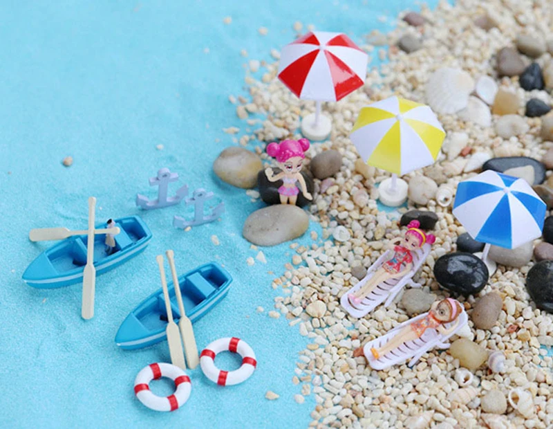 19pcs Fairy Garden Miniatures Terrarium Figurines Home Decor