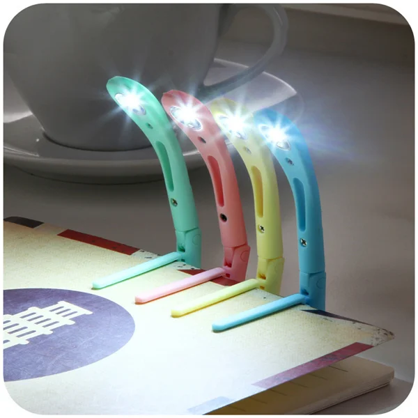 

Creative energy-saving led night light book light with clip portable LED reading lamp Folder of lights