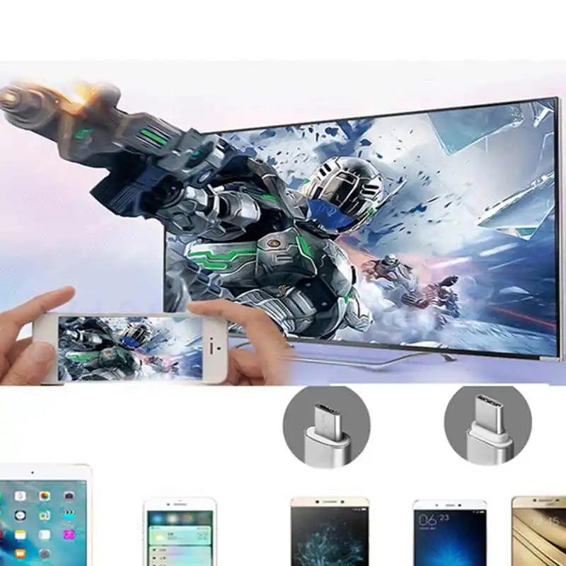 Подключение мобильного телефона ТВ линия к Hdmi Hd с экраном Android телефон видео